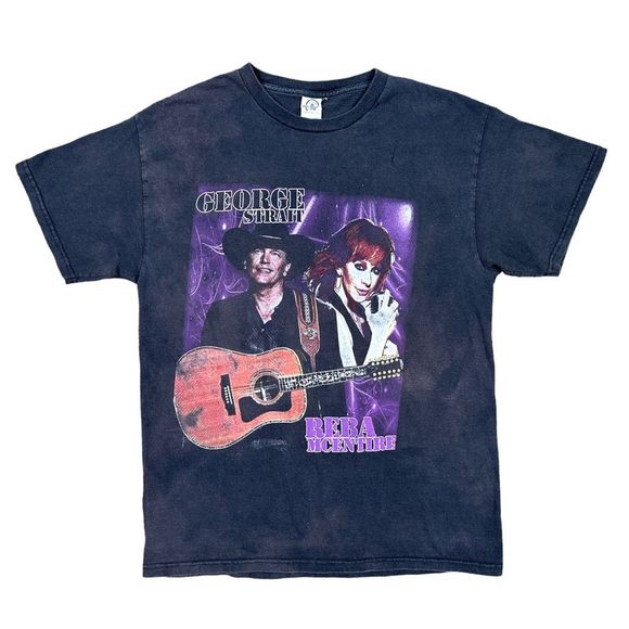 Delta 2010 Tour George Strait with Reba McEntire Tee - Size Medium - Picture 1 of 6